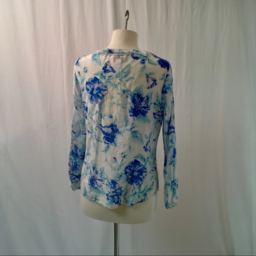 Talbots Blue Floral - Picture 3 of 5